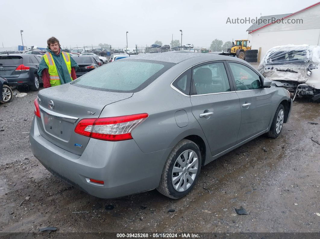 2014 Nissan Sentra Sv Silver vin: 3N1AB7AP4EY219742