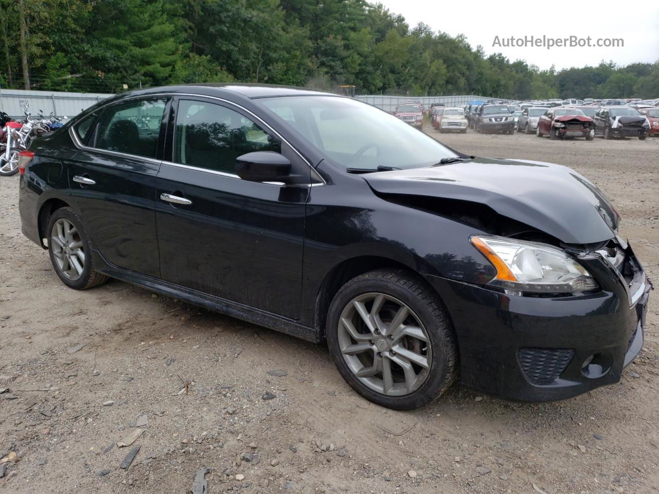 2014 Nissan Sentra S Black vin: 3N1AB7AP4EY224746