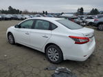 2014 Nissan Sentra S Белый vin: 3N1AB7AP4EY239425