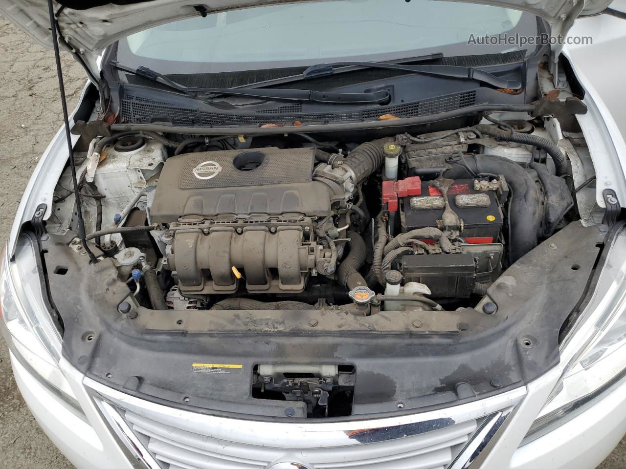 2014 Nissan Sentra S Белый vin: 3N1AB7AP4EY239425