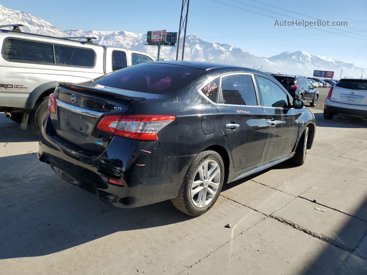 2014 Nissan Sentra S Черный vin: 3N1AB7AP4EY239943