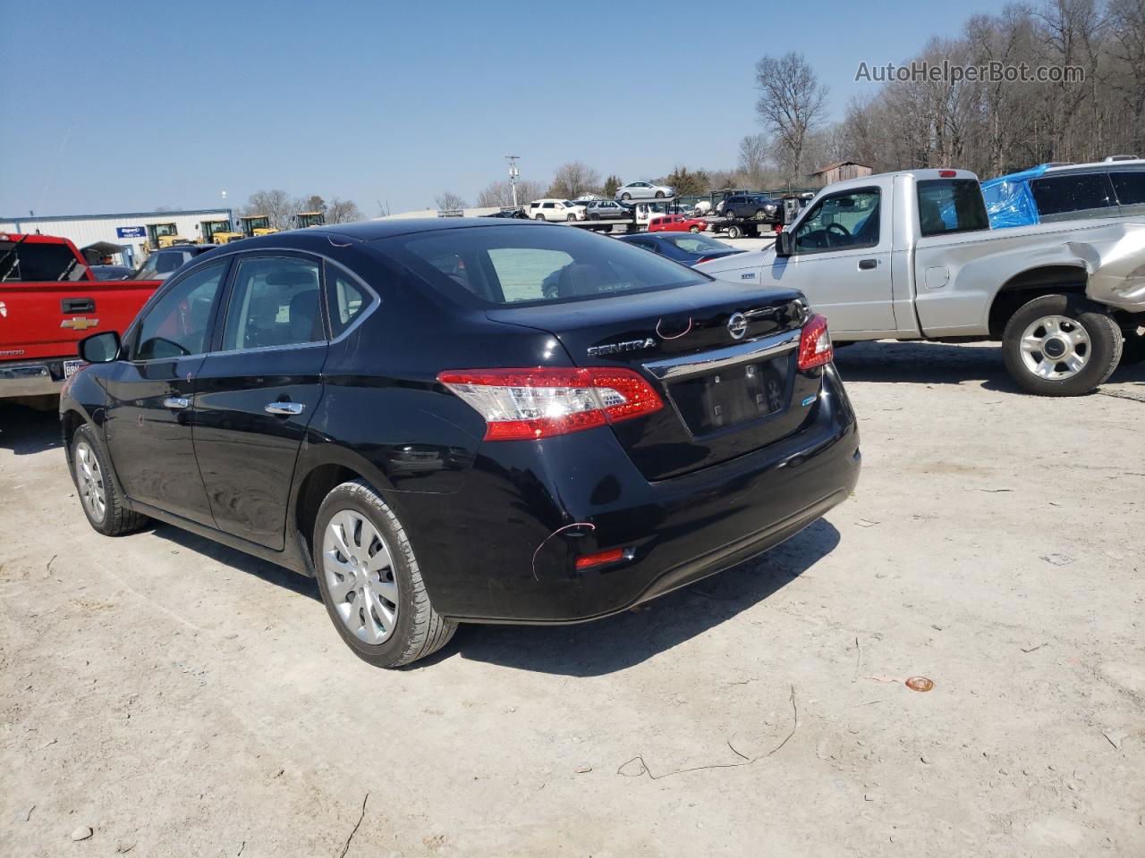 2014 Nissan Sentra S Черный vin: 3N1AB7AP4EY241448