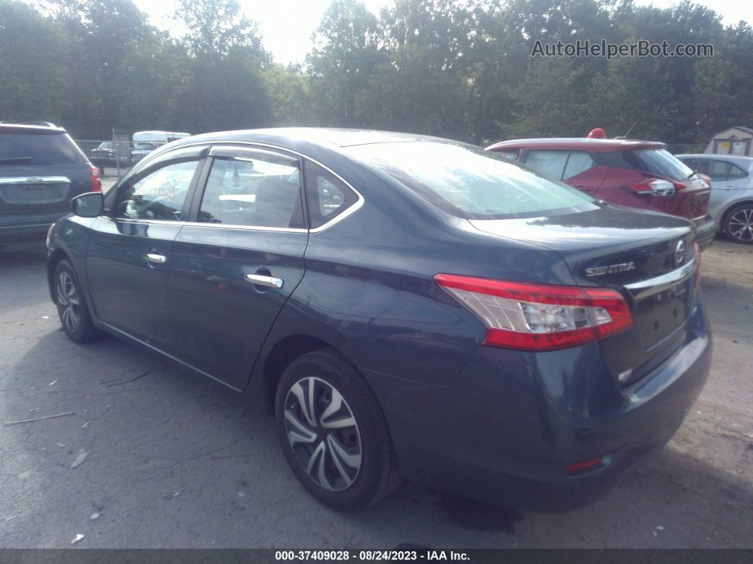 2014 Nissan Sentra S Blue vin: 3N1AB7AP4EY266303