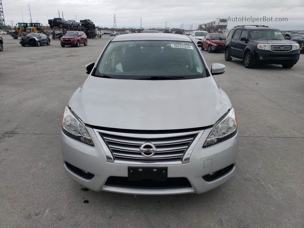 2014 Nissan Sentra S Silver vin: 3N1AB7AP4EY274496