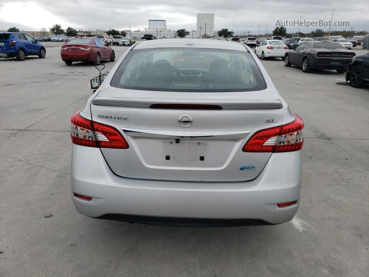 2014 Nissan Sentra S Silver vin: 3N1AB7AP4EY274496