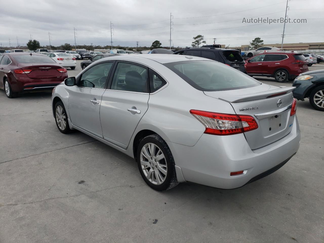 2014 Nissan Sentra S Silver vin: 3N1AB7AP4EY274496