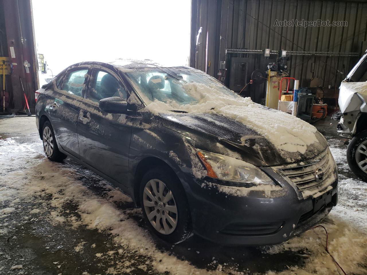 2014 Nissan Sentra S Gray vin: 3N1AB7AP4EY292190