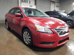 2014 Nissan Sentra S Red vin: 3N1AB7AP4EY315130