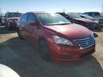 2014 Nissan Sentra S Red vin: 3N1AB7AP4EY319792