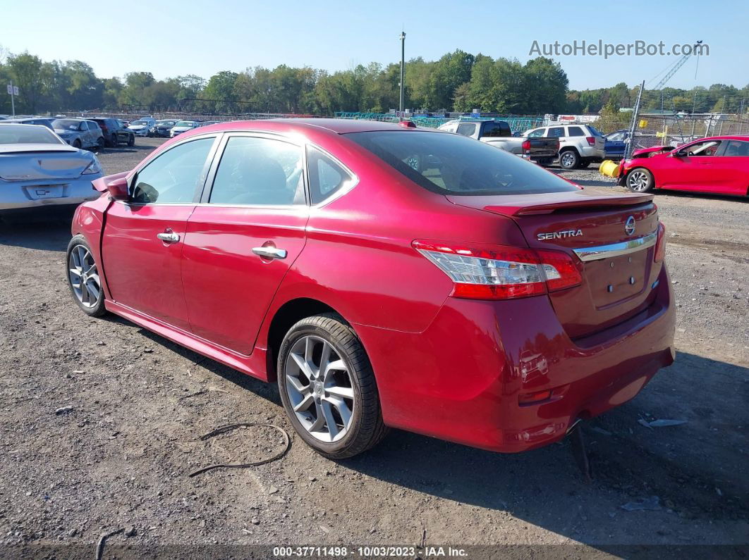 2014 Nissan Sentra Sr Красный vin: 3N1AB7AP4EY319887