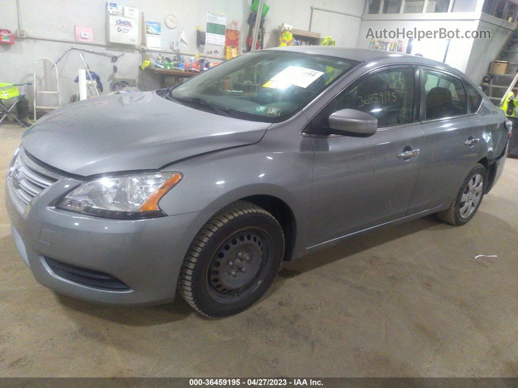 2014 Nissan Sentra Sv Silver vin: 3N1AB7AP4EY324510