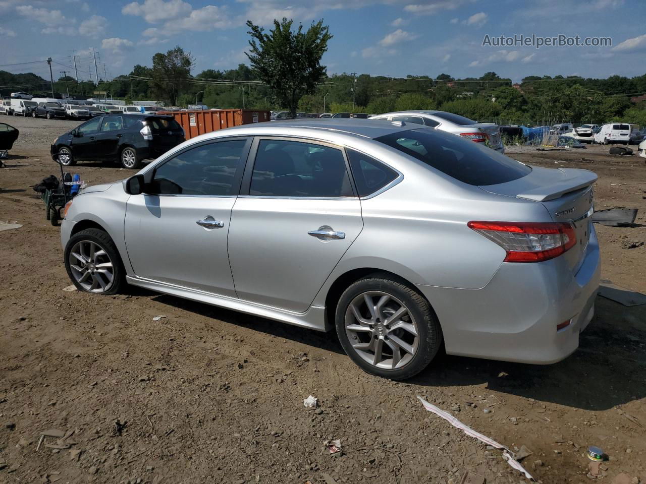 2014 Nissan Sentra S Silver vin: 3N1AB7AP4EY325463