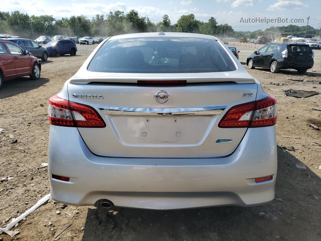 2014 Nissan Sentra S Silver vin: 3N1AB7AP4EY325463