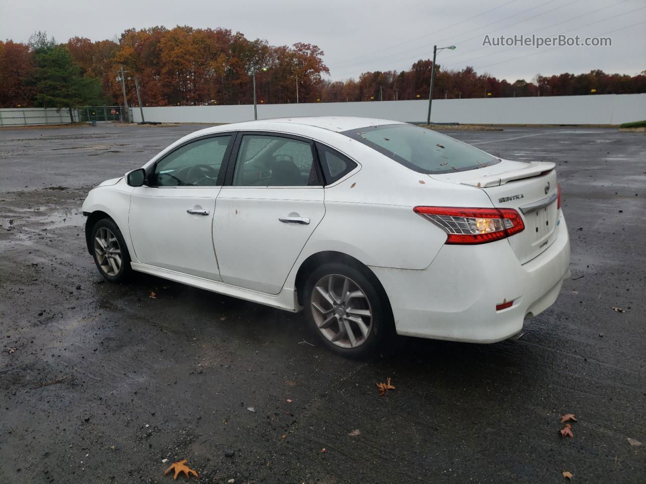 2014 Nissan Sentra S White vin: 3N1AB7AP4EY336463