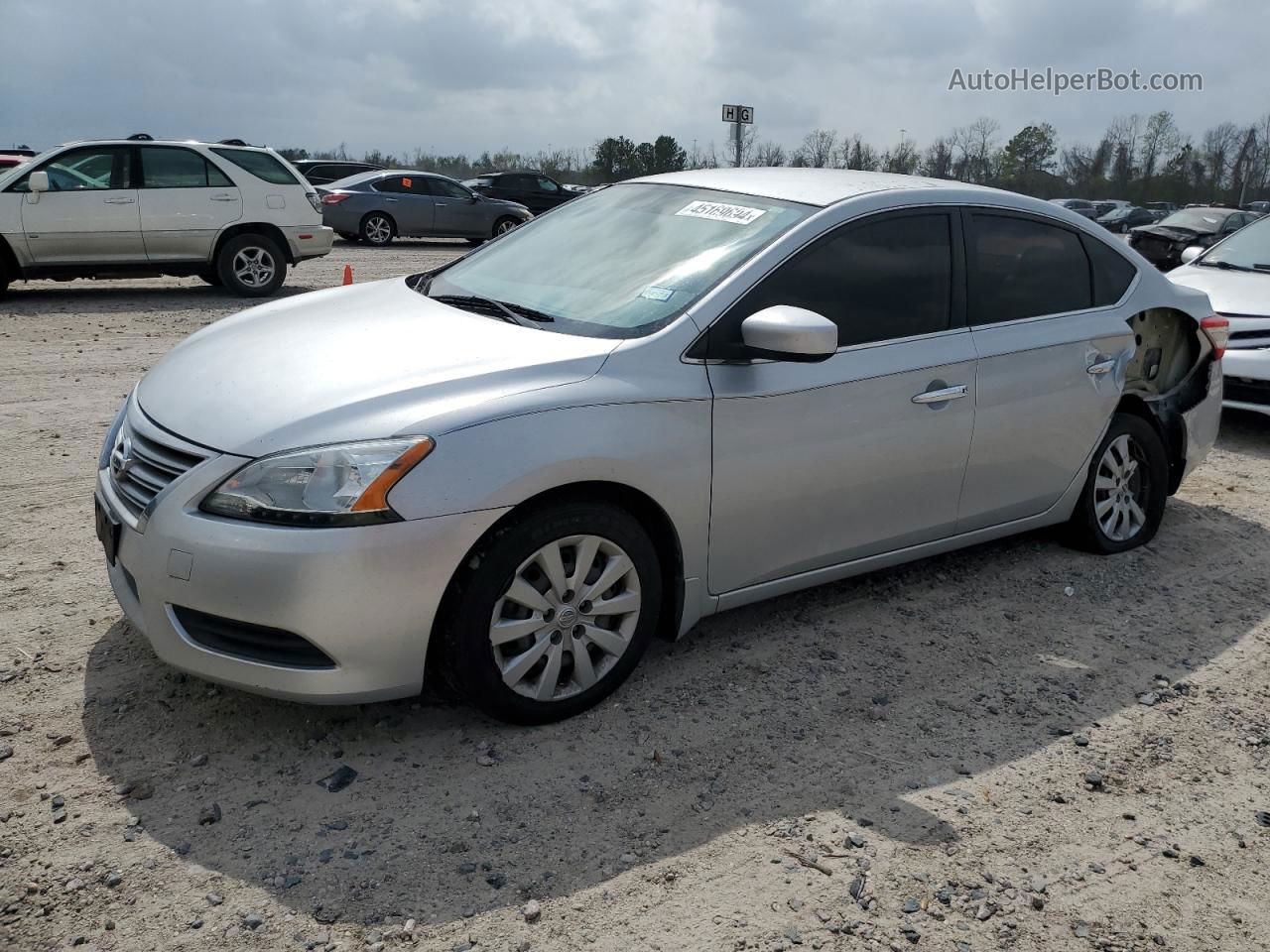 2015 Nissan Sentra S Silver vin: 3N1AB7AP4FL643078