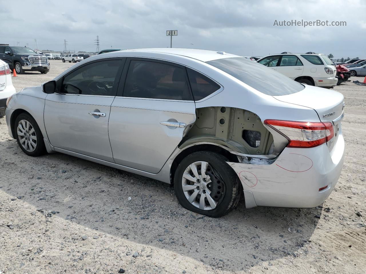 2015 Nissan Sentra S Серебряный vin: 3N1AB7AP4FL643078