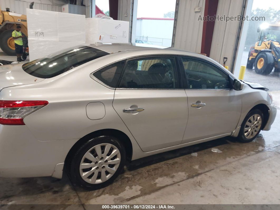 2015 Nissan Sentra Sv Silver vin: 3N1AB7AP4FL696931