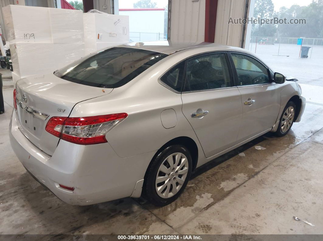 2015 Nissan Sentra Sv Silver vin: 3N1AB7AP4FL696931