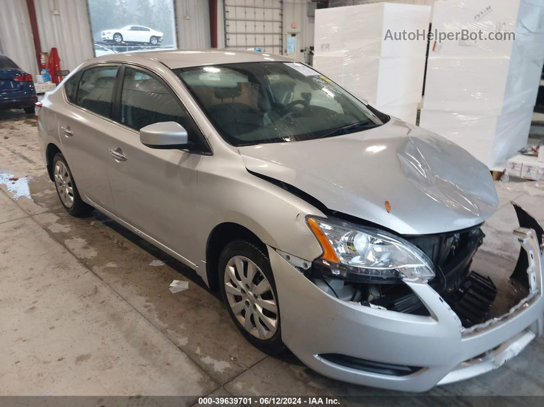 2015 Nissan Sentra Sv Silver vin: 3N1AB7AP4FL696931