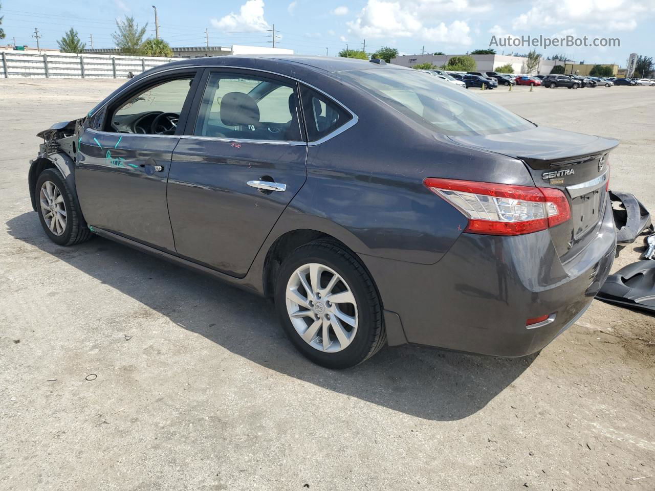 2015 Nissan Sentra S Gray vin: 3N1AB7AP4FY219838