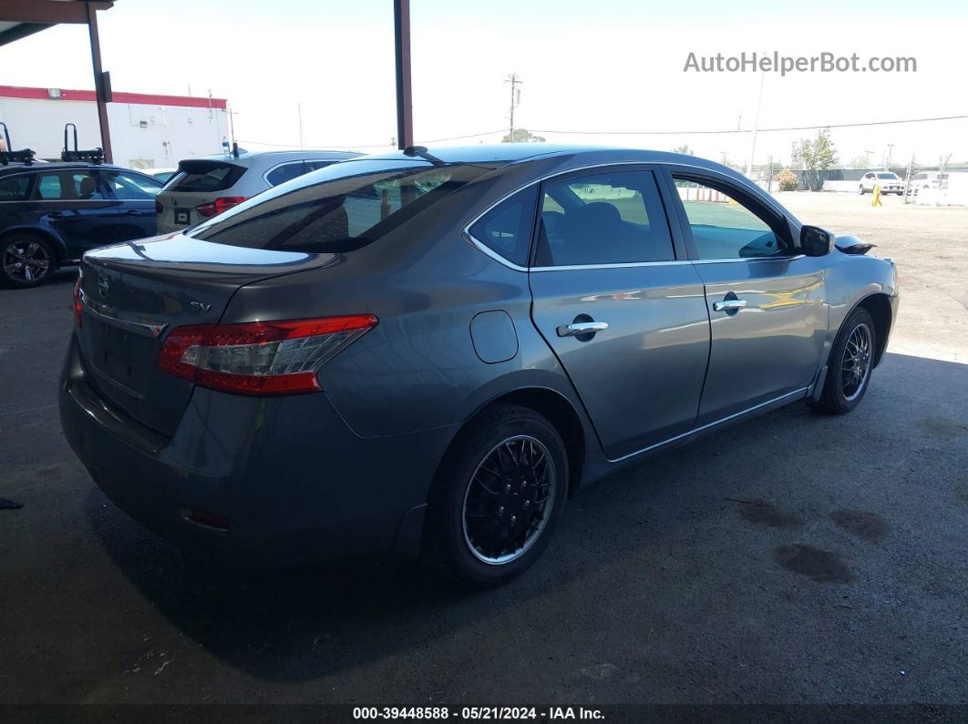 2015 Nissan Sentra Sv Gray vin: 3N1AB7AP4FY237675