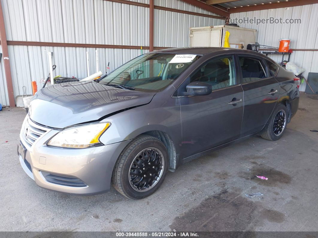 2015 Nissan Sentra Sv Gray vin: 3N1AB7AP4FY237675