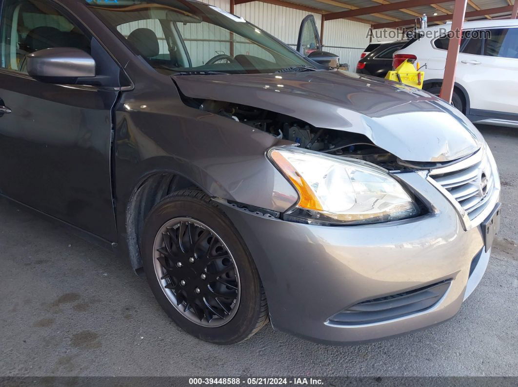 2015 Nissan Sentra Sv Gray vin: 3N1AB7AP4FY237675