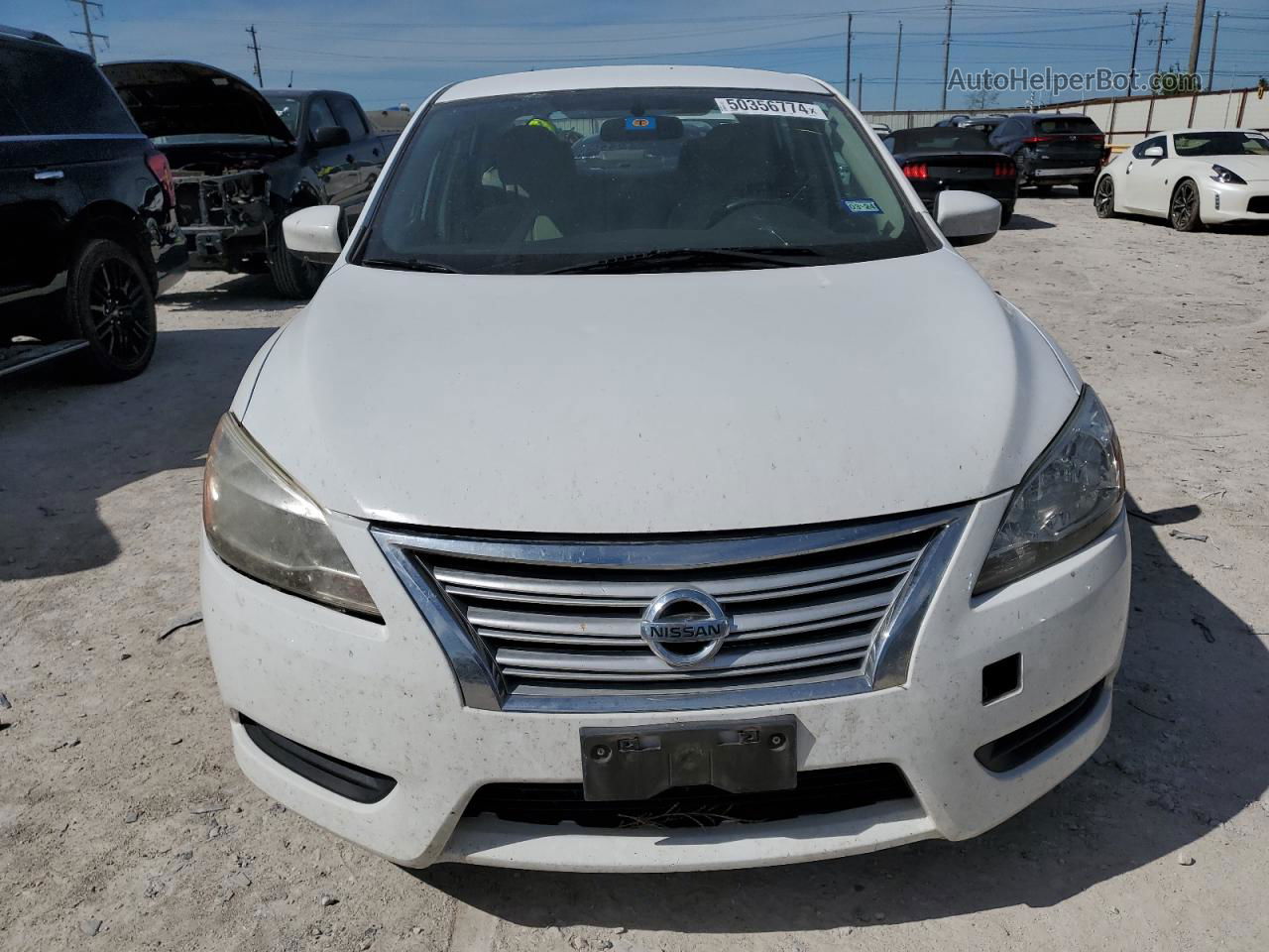 2015 Nissan Sentra S White vin: 3N1AB7AP4FY245761