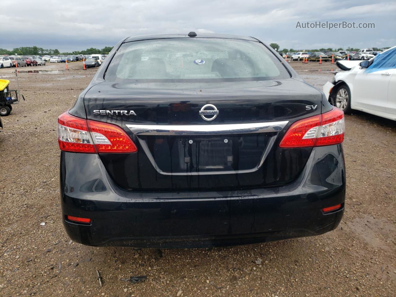 2015 Nissan Sentra S Black vin: 3N1AB7AP4FY258428