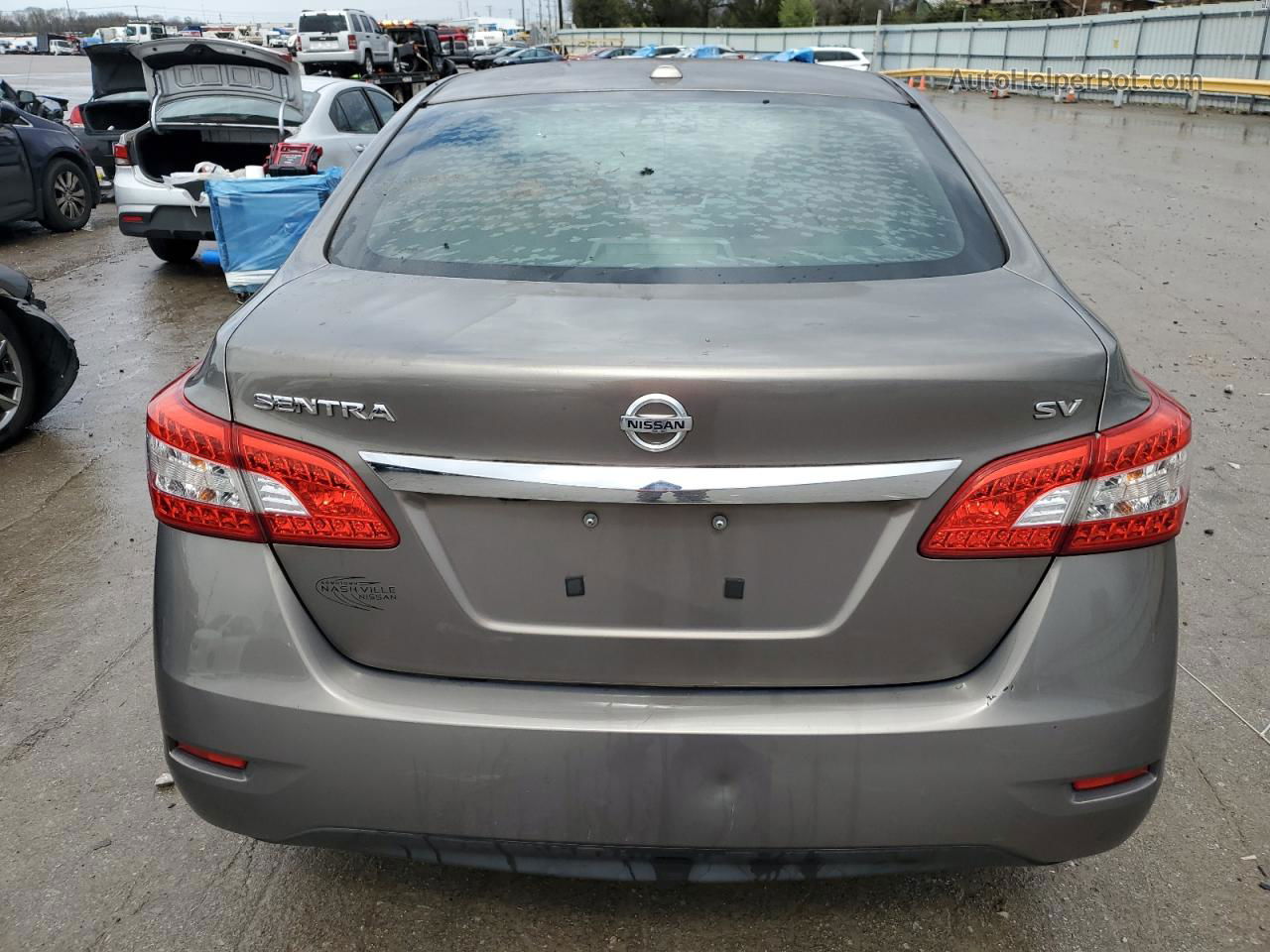 2015 Nissan Sentra S Gray vin: 3N1AB7AP4FY258834