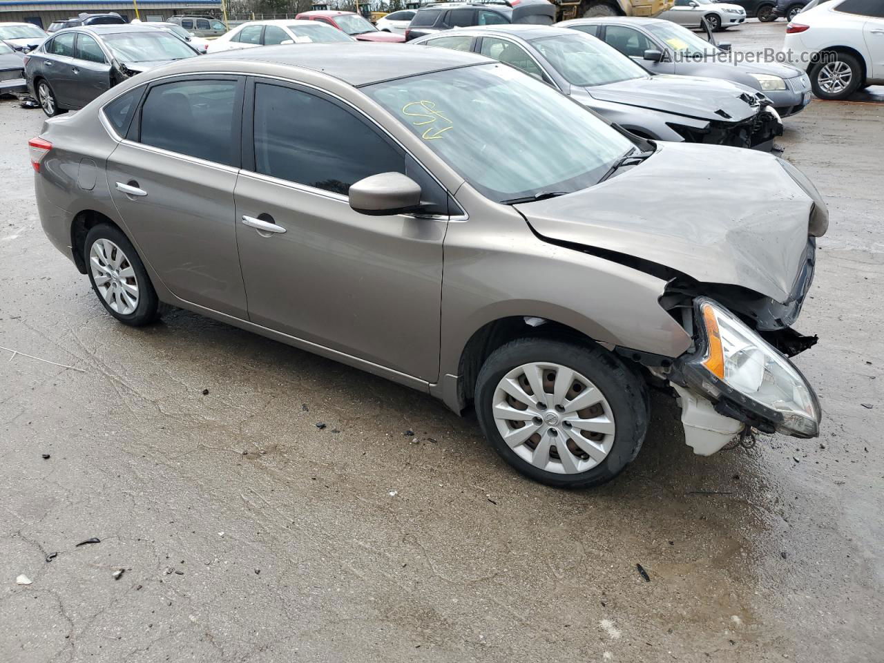 2015 Nissan Sentra S Gray vin: 3N1AB7AP4FY258834