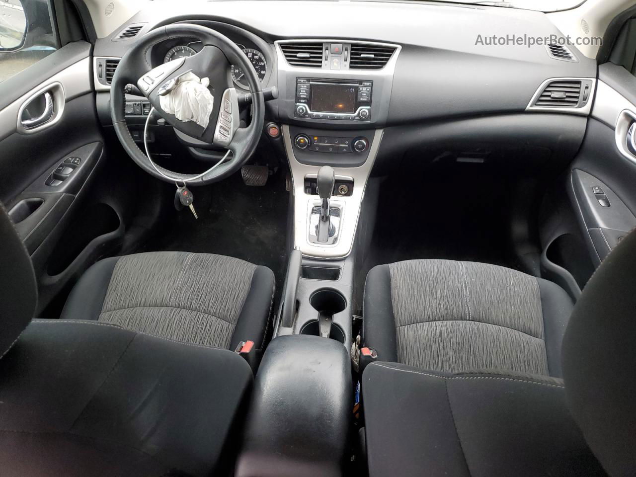 2015 Nissan Sentra S Серый vin: 3N1AB7AP4FY258834