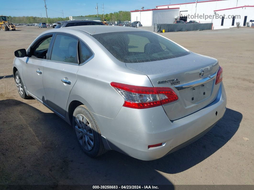 2015 Nissan Sentra S Silver vin: 3N1AB7AP4FY273303