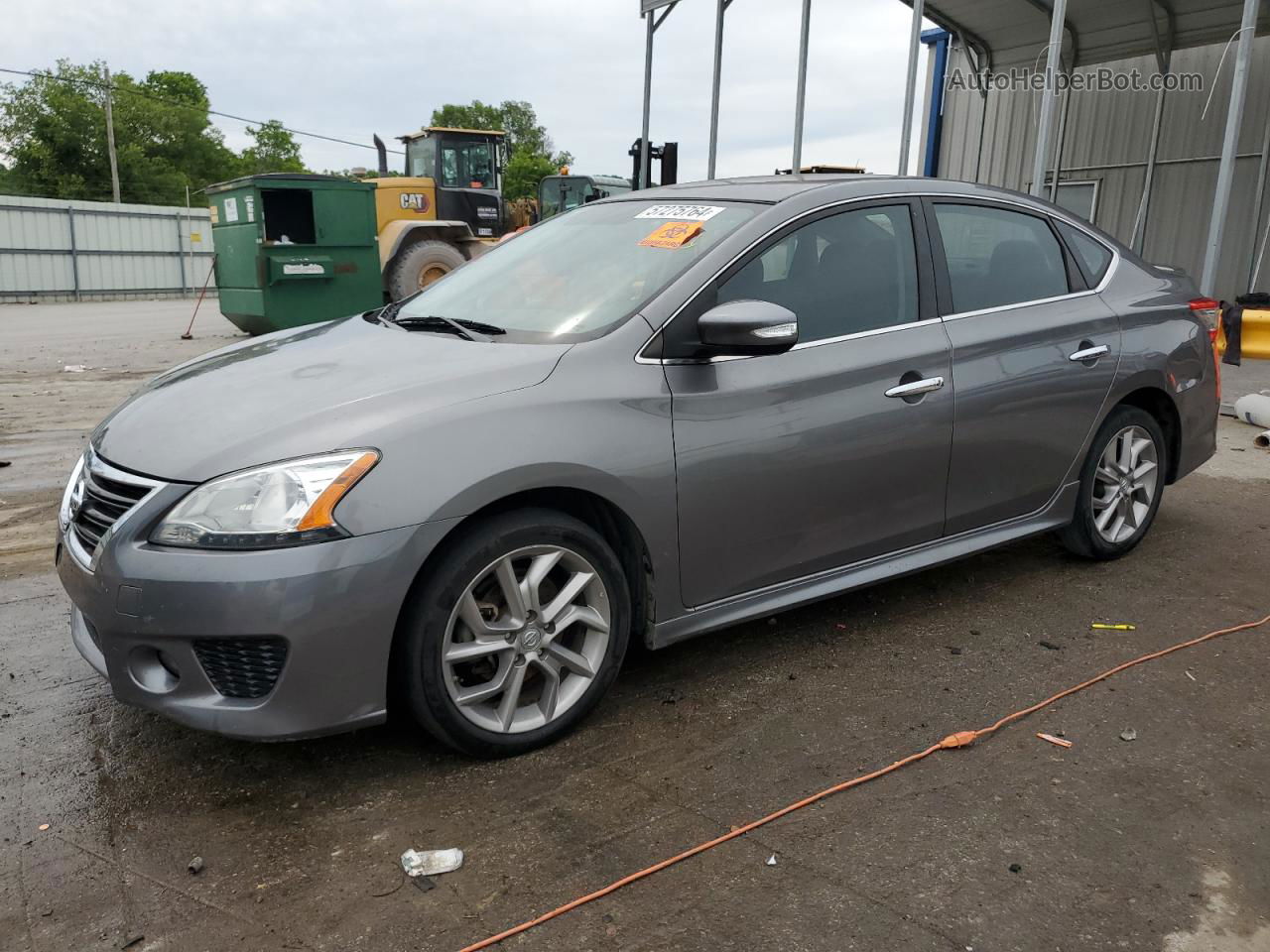 2015 Nissan Sentra S Gray vin: 3N1AB7AP4FY277657