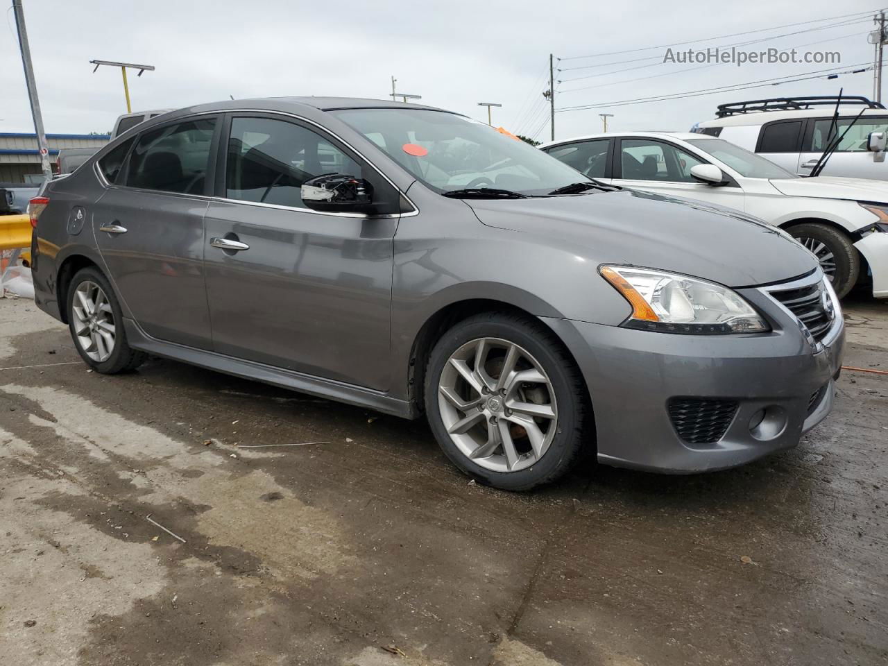 2015 Nissan Sentra S Gray vin: 3N1AB7AP4FY277657