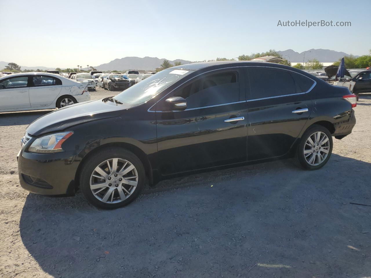 2015 Nissan Sentra S Black vin: 3N1AB7AP4FY291414