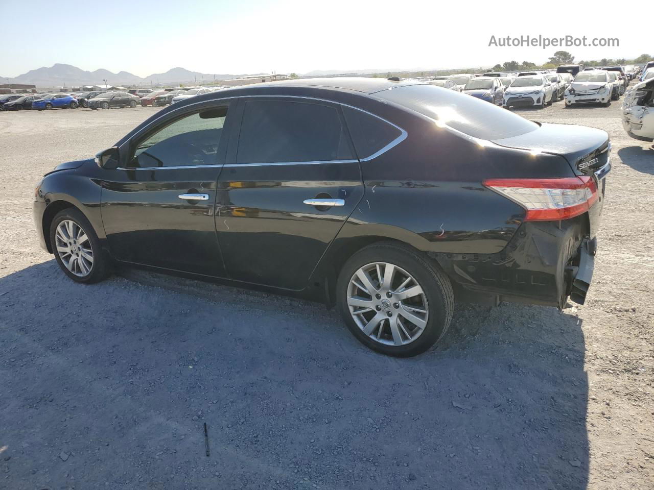 2015 Nissan Sentra S Черный vin: 3N1AB7AP4FY291414