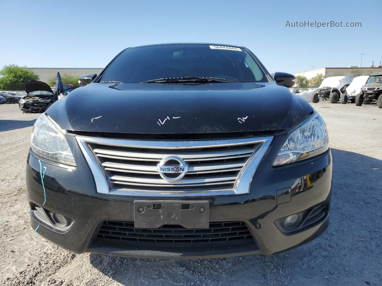 2015 Nissan Sentra S Черный vin: 3N1AB7AP4FY291414