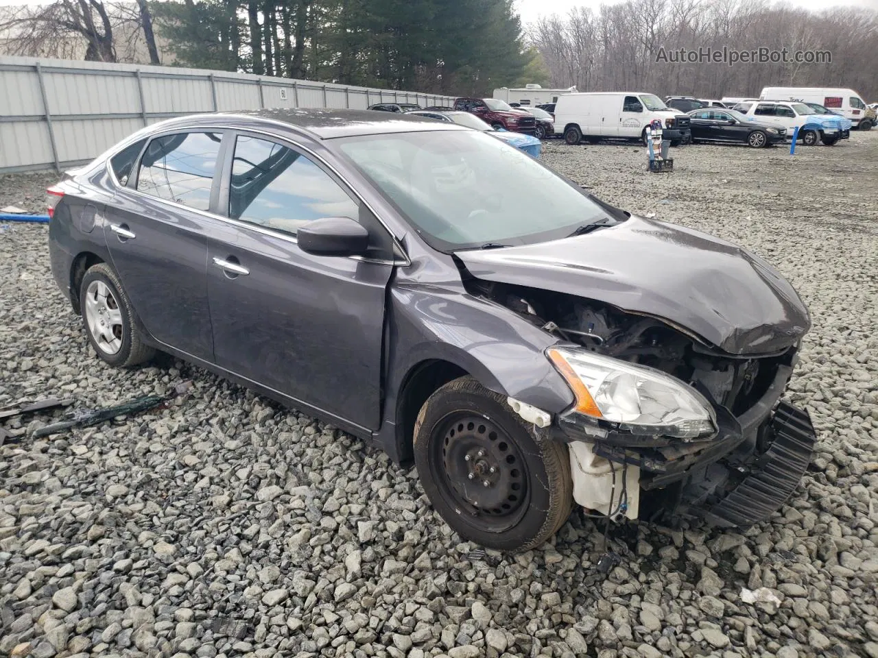 2015 Nissan Sentra S Charcoal vin: 3N1AB7AP4FY302220