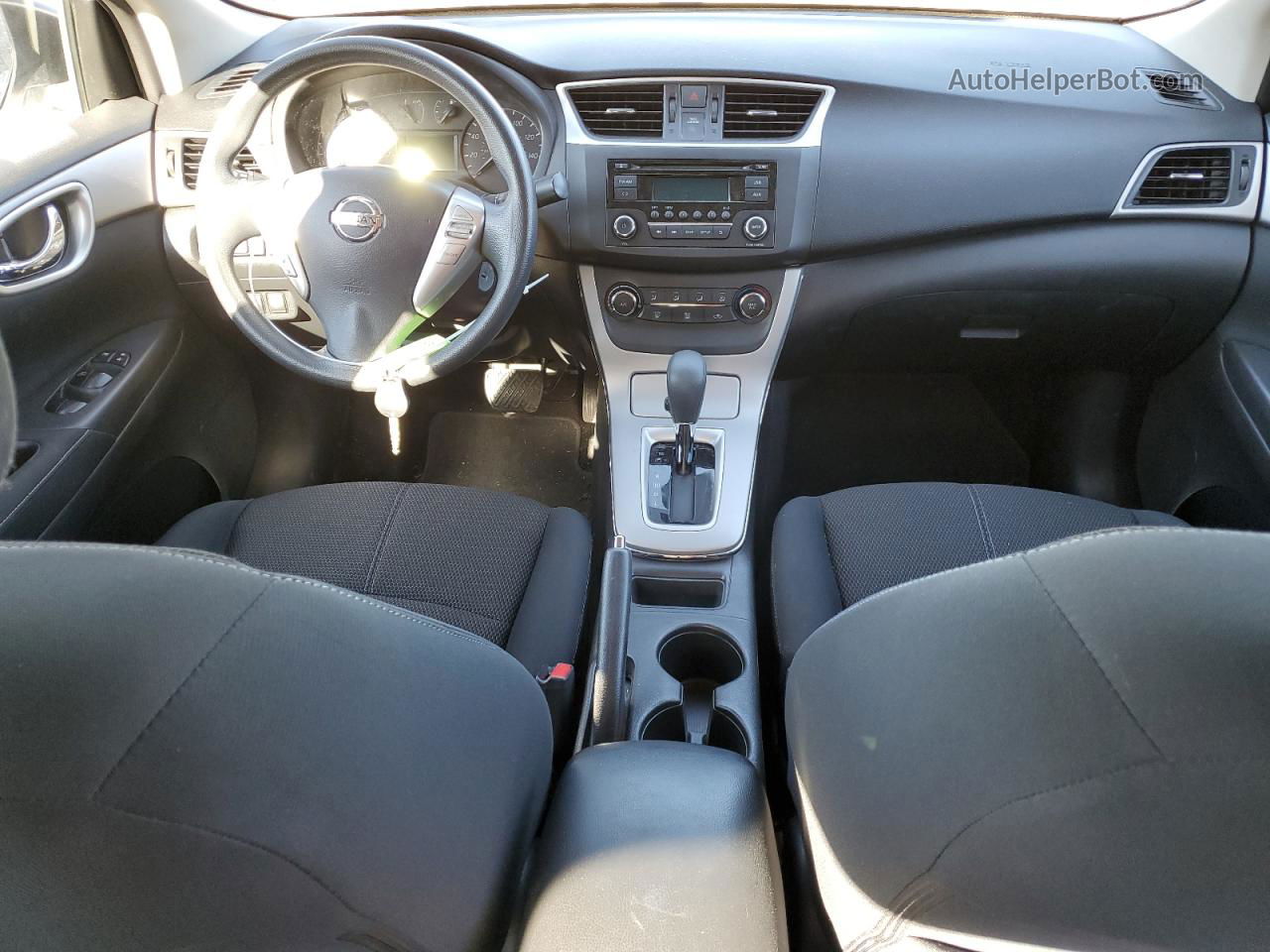 2015 Nissan Sentra S Белый vin: 3N1AB7AP4FY306638