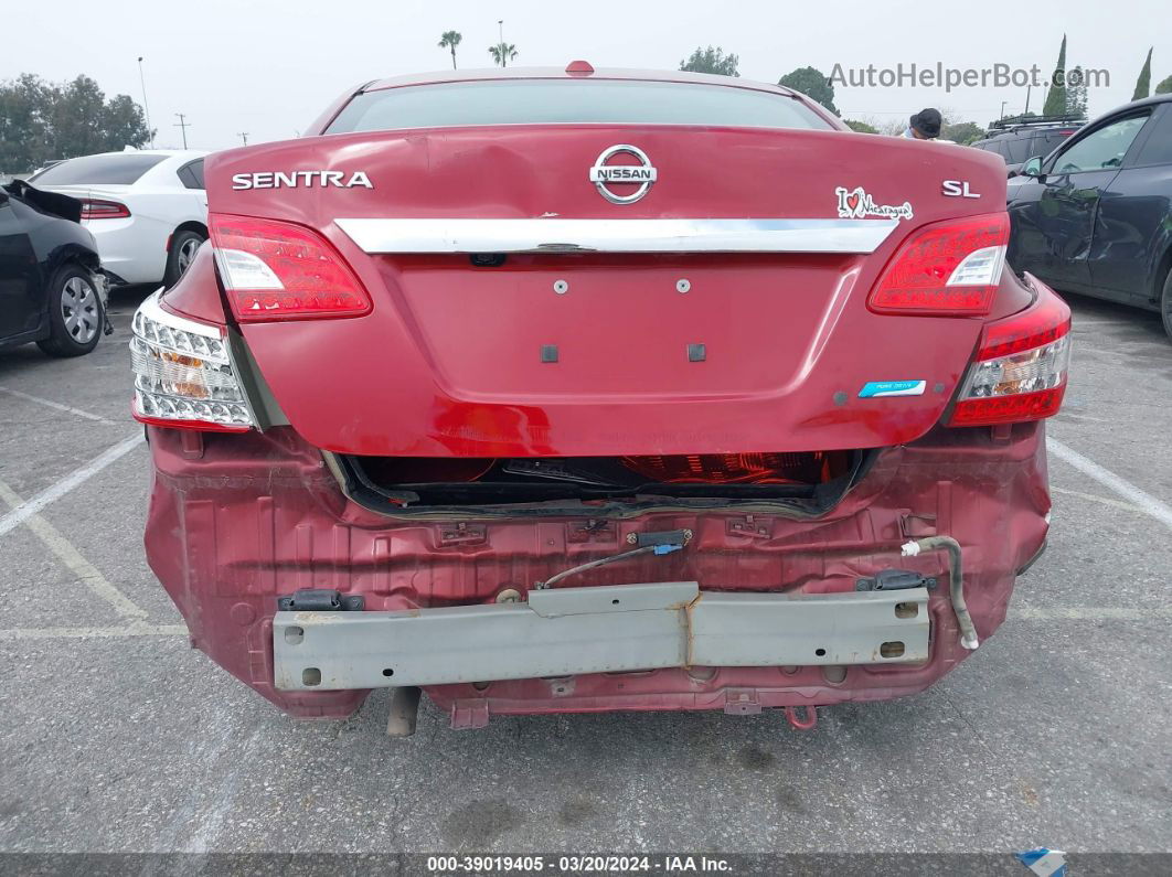 2015 Nissan Sentra Sv Red vin: 3N1AB7AP4FY311998