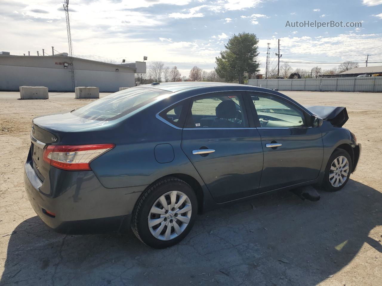 2015 Nissan Sentra S Blue vin: 3N1AB7AP4FY313332