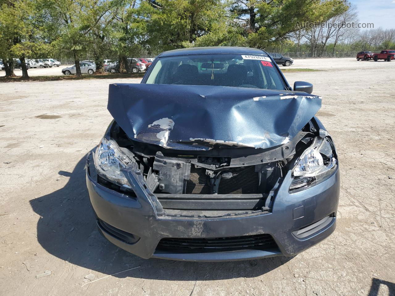 2015 Nissan Sentra S Blue vin: 3N1AB7AP4FY313332