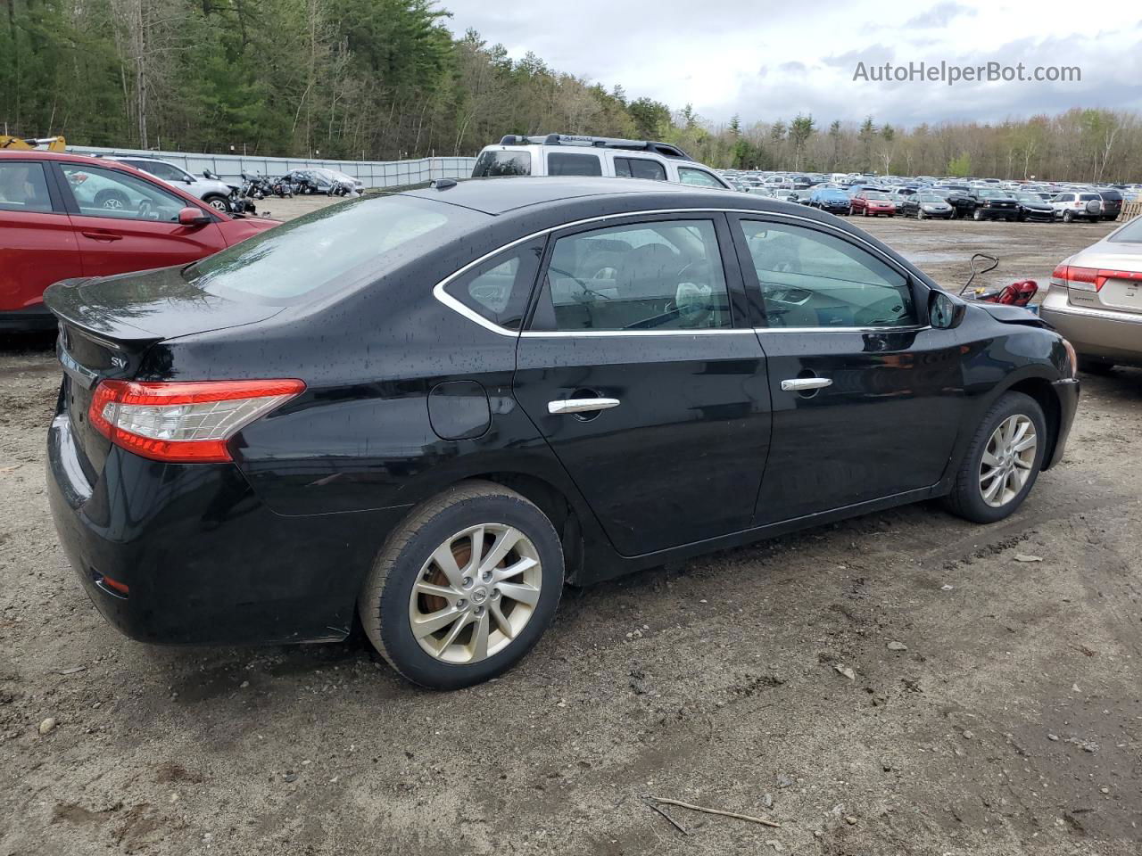 2015 Nissan Sentra S Black vin: 3N1AB7AP4FY317901