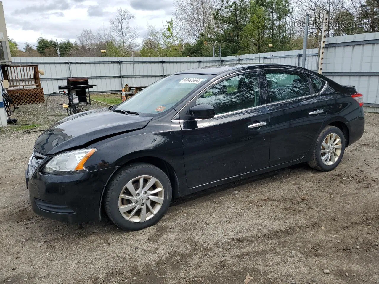 2015 Nissan Sentra S Black vin: 3N1AB7AP4FY317901