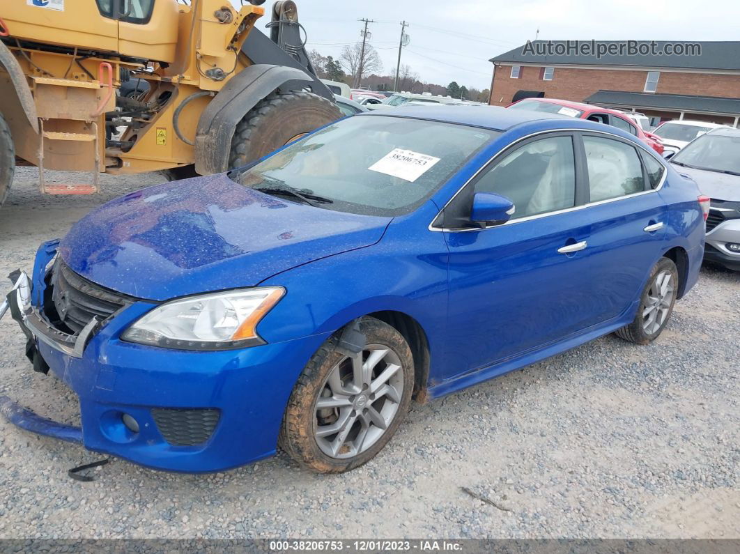 2015 Nissan Sentra Sr Blue vin: 3N1AB7AP4FY342703