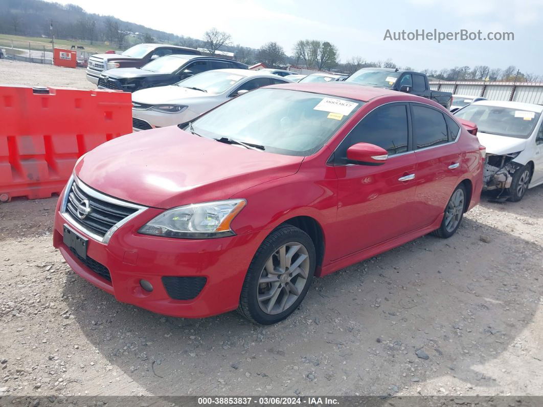 2015 Nissan Sentra Sr Red vin: 3N1AB7AP4FY349117