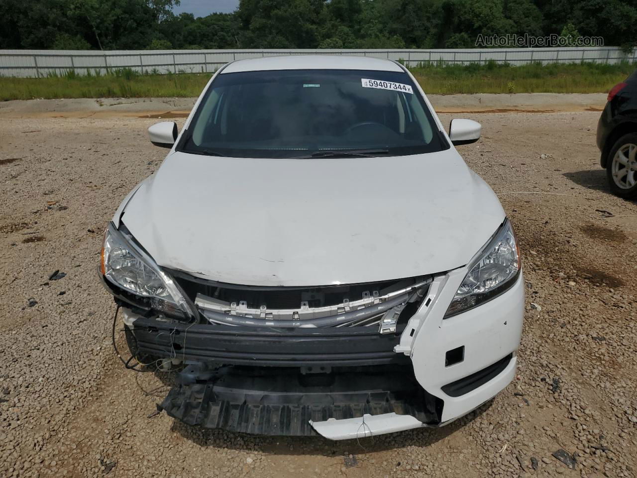 2015 Nissan Sentra S White vin: 3N1AB7AP4FY370856