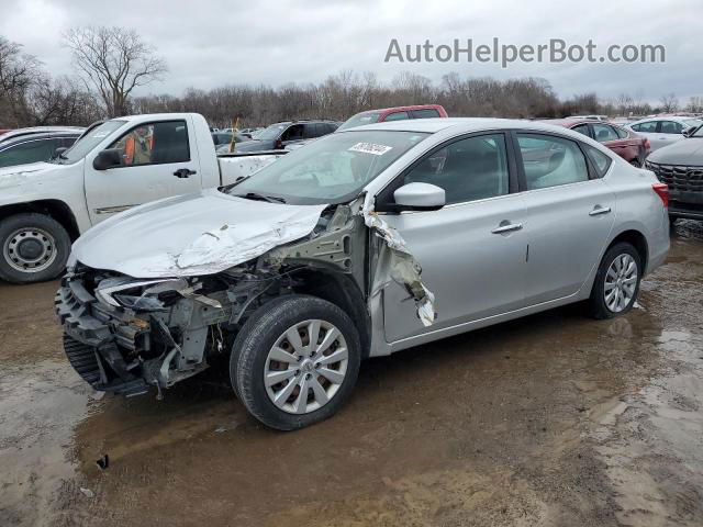 2016 Nissan Sentra S Silver vin: 3N1AB7AP4GL636794