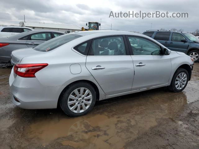 2016 Nissan Sentra S Silver vin: 3N1AB7AP4GL636794